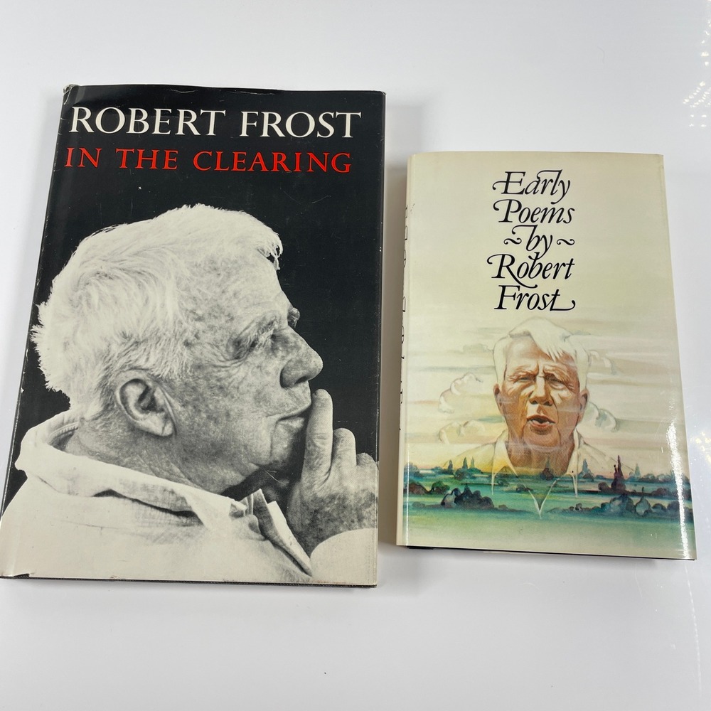 Robert Frost In the Clearing & Early Poems Hardcover Poetry Book Lot READ